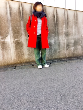 「ORCIVAL（オーシバル）のアイテム（ダウンジャケット/コート）」を使った、@yoshikoさん（レディース・155cm）の冬コーディネート