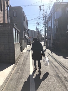 「tricker's」｜「アイテム（その他アウター）」を使った、tomoyaさん（メンズ・163cm）の冬コーディネート