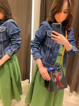 「みどり」｜「アイテム（ワンピース/ドレス）」を使った、ゆうりさん（レディース・165cm）の春コーディネート