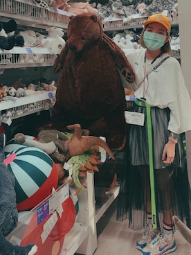 「ADER error（アーダーエラー）のアイテム（ワンピース/ドレス）」を使った、MINK LAMMMMさん（レディース・155cm）の春コーディネート