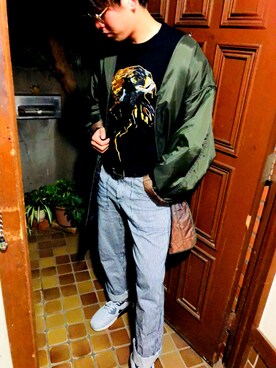 「LONDONFOG（ロンドンフォグ）のアイテム（その他アウター）」を使った、わっかんびーさん（メンズ・172cm）の秋コーディネート
