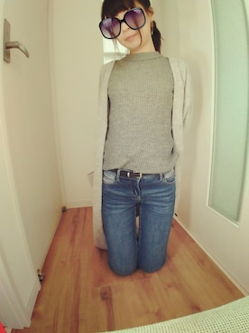 「さむい！」｜ぺきこさん（レディース・156cm）の冬コーディネート