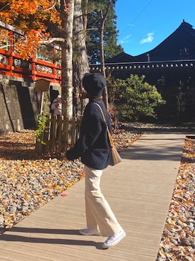 なぁちゃんさん（レディース・160cm）の秋コーディネート