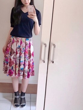 「夢展望（ユメテンボウ）のアイテム」を使った、Yuuさん（レディース・164cm）の夏コーディネート