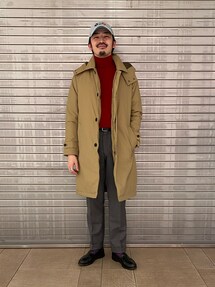 【新品未使用】ナノユニバース×河田ダウン/ハイブリッドダウンステンカラーコート 34to608-02734-01b.jpg