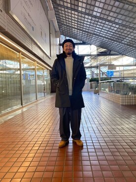 「NANO universe（ナノユニバース）のアイテム（マウンテンパーカー）」を使った、nano・universe ルミネ横浜 Mensさん（メンズ・170cm）の冬コーディネート