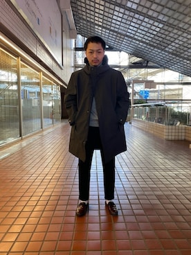 「NANO universe（ナノユニバース）のアイテム（マウンテンパーカー）」を使った、nano・universe ルミネ横浜 Mensさん（メンズ・170cm）の冬コーディネート