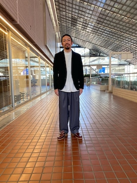 「21ss」｜「アイテム（ジャケット/アウター）」を使った、nano・universe ルミネ横浜 Mensさん（メンズ・170cm）の冬コーディネート