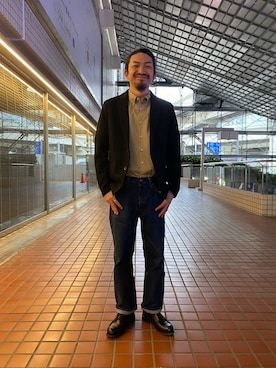 「アイテム（テーラードジャケット）」を使った、nano・universe ルミネ横浜 Mensさん（メンズ・170cm）の冬コーディネート