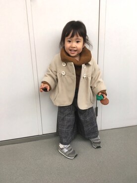 「LAGOM（LAGOM）のアイテム（ジャケット/アウター）」を使った、hayu＊さん（キッズ・80cm）の秋コーディネート