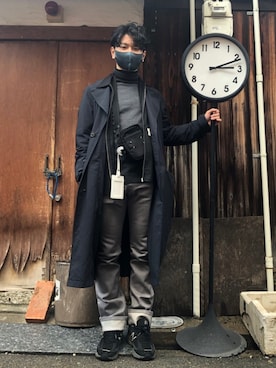 「UNITED ARROWS（ユナイテッドアローズ）のアイテム（マスク）」を使った、たっひーさん（メンズ・168cm）の冬コーディネート