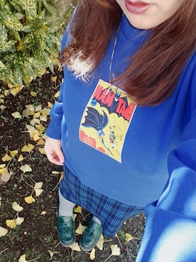 「アイテム（ローファー、グリーン系）」を使った、kyanさん（レディース・159cm）の秋コーディネート