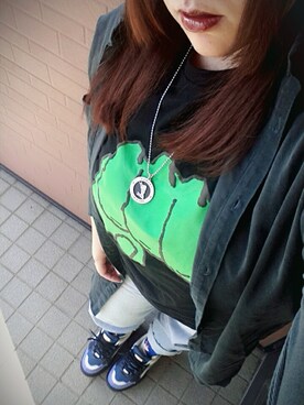 「Candy Stripper（キャンディストリッパー）のアイテム（キャップ）」を使った、kyanさん（レディース・159cm）の秋コーディネート