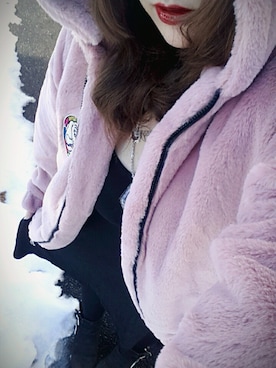 「KILL STAR（キルスター）のアイテム（アクセサリー）」を使った、kyanさん（レディース・159cm）の冬コーディネート