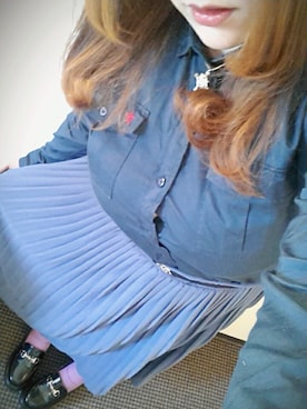 「Candy Stripper（キャンディストリッパー）のアイテム（ダウンジャケット/コート）」を使った、kyanさん（レディース・159cm）の冬コーディネート