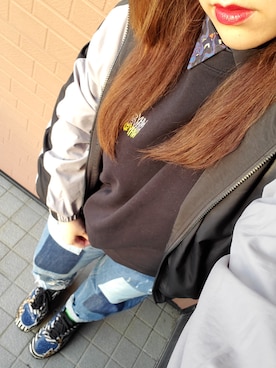 「Candy Stripper」｜「アイテム（ブルゾン）」を使った、kyanさん（レディース・159cm）の春コーディネート