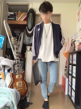 メンズ アディダス スーパースター ジャージ Adidas Originals Sst Track Top Bk5918 Bk5919 Bk5921を使った人気ファッションコーディネート Sciaky