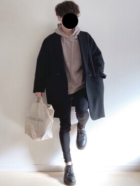 オーバーロングジャケット Hare を使ったメンズ人気ファッションコーディネート Wear