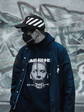 「vetements」｜「アイテム（ブルゾン）」を使った、ミザ丸さん（メンズ・165cm）の冬コーディネート