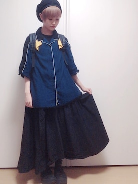 「BellyButton（ベリーボタン）のアイテム」を使った、かんさん（レディース・155cm）の秋コーディネート