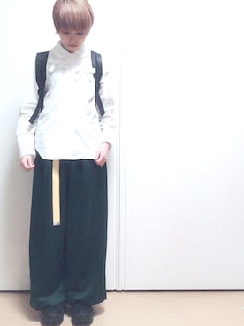 「BellyButton（ベリーボタン）のアイテム」を使った、かんさん（レディース・155cm）の秋コーディネート