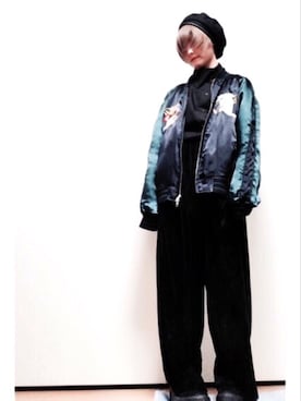 「doublet（ダブレット）のアイテム（ジャケット/アウター）」を使った、かんさん（レディース・155cm）の秋コーディネート