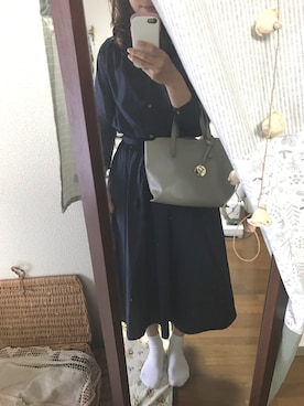 「アイテム（シャツワンピース）」を使った、y*さん（レディース・162cm・20代）の春コーディネート