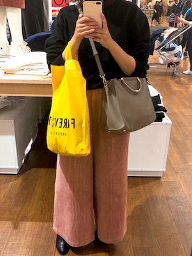 「laboratory work（ラボラトリーワーク）のアイテム」を使った、mishiさん（レディース・154cm）の秋コーディネート