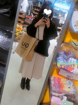 「KOBE LETTUCE（コウベレタス）のアイテム（ブルゾン）」を使った、Aiさん（レディース・163cm）の秋コーディネート