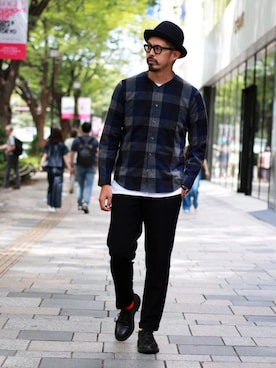 「カラーソックス」｜Yanaさん（メンズ・185cm）の秋コーディネート