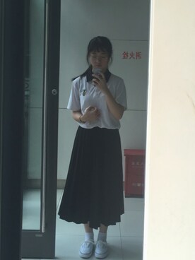 「VANS（バンズ）のアイテム（アクセサリー）」を使った、MeiMさん（レディース・161cm）の冬コーディネート