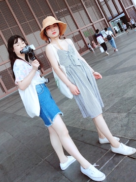 「VANS（バンズ）のアイテム（アクセサリー）」を使った、MeiMさん（レディース・161cm）の冬コーディネート