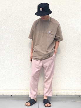 「u170」｜「アイテム（アクセサリー）」を使った、おやすみくん💤さん（メンズ・170cm）の夏コーディネート