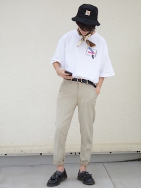 「u170」｜「アイテム（アクセサリー）」を使った、おやすみくん💤さん（メンズ・170cm）の夏コーディネート