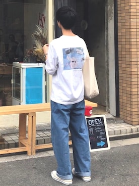 「オリジナル」｜「アイテム（その他）」を使った、おやすみくん💤さん（メンズ・170cm）の夏コーディネート