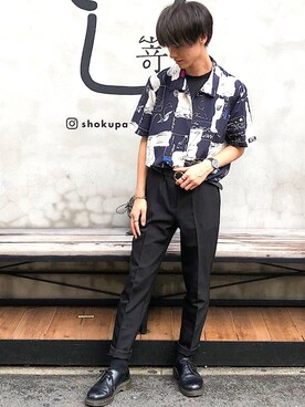 「韓国コーデ」｜「アイテム（モカシン/デッキシューズ）」を使った、おやすみくん💤さん（メンズ・170cm）の秋コーディネート