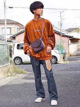 おやすみくん💤さん（メンズ・170cm）の秋コーディネート