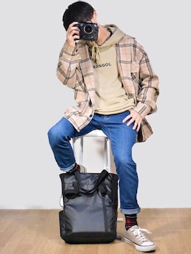 おやすみくん💤さん（メンズ・170cm）の秋コーディネート