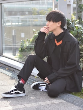 おやすみくん💤さん（メンズ・170cm）の春コーディネート