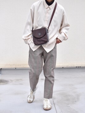 「DAKS（ダックス）のアイテム（バッグ）」を使った、おやすみくん💤さん（メンズ・170cm）の春コーディネート