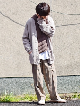 おやすみくん💤さん（メンズ・170cm）の春コーディネート