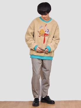 「GUコーデ」｜「アイテム（モカシン/デッキシューズ）」を使った、おやすみくん💤さん（メンズ・170cm）の春コーディネート