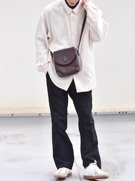 「DAKS（ダックス）のアイテム（バッグ）」を使った、おやすみくん💤さん（メンズ・170cm）の春コーディネート