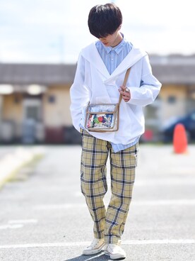 おやすみくん💤さん（メンズ・170cm）の春コーディネート