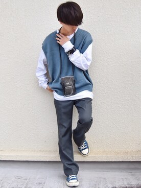 「Urcarol（ウルカロール）のアイテム」を使った、おやすみくん💤さん（メンズ・170cm）の春コーディネート