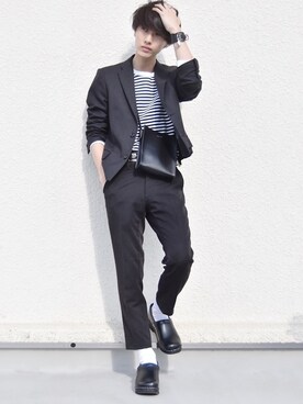 おやすみくん💤さん（メンズ・170cm）の春コーディネート