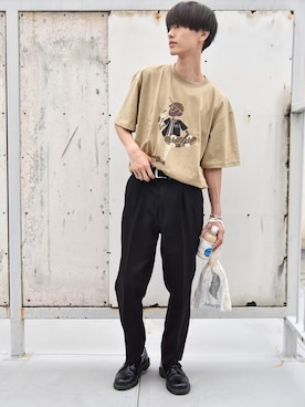 「Aesop（イソップ）のアイテム（バッグ）」を使った、おやすみくん💤さん（メンズ・170cm）の夏コーディネート