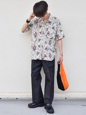 「アロハシャツ」｜おやすみくん💤さん（メンズ・170cm）の夏コーディネート