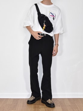 「PONY（ポニー）のアイテム」を使った、おやすみくん💤さん（メンズ・170cm）の夏コーディネート