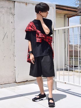 おやすみくん💤さん（メンズ・170cm）の夏コーディネート